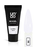 UNO, Полиакриловый гель MIXGEL Ice White, камуфлирующий, туба 30 г					