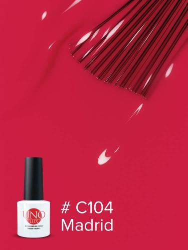 UNO LUX, C104 Гель-лак Madrid - Мадрид, 8 г фото 3