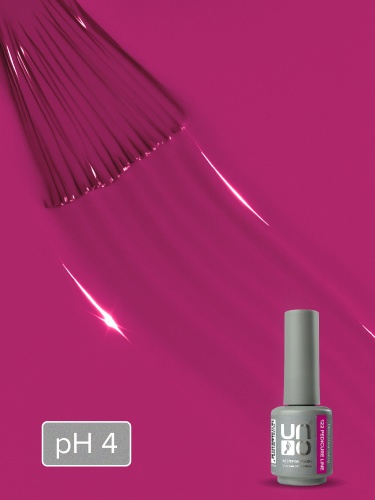 UNO, PEDICURE LINE, 122 Однофазный гель-лак, фуксия, 8 г фото 3