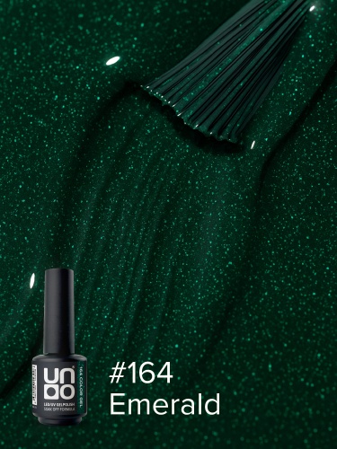UNO, Гель-лак 164 Изумруд - Emerald, 8 г фото 3