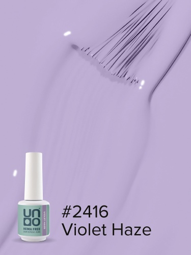 UNO, HEMA FREE, Гель-лак 2416 Фиолетовая дымка - Violet Haze, 10 г фото 3