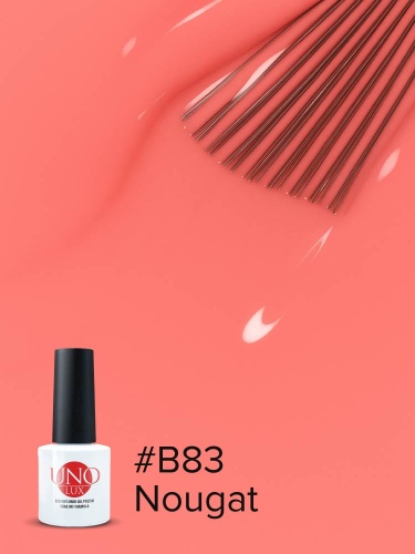 UNO LUX, B83 Гель-лак Nougat - Нуга, 8 г фото 3