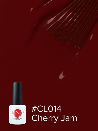 UNO LUX, CL014 Гель-лак Cherry Jam - Вишневый джем, 8 г фото 3