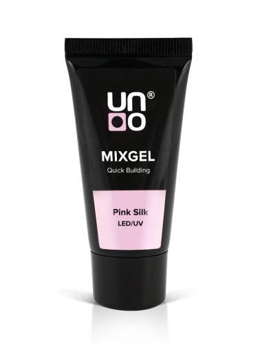 UNO, Полиакриловый гель MIXGEL Pink Silk, камуфлирующий, туба 30 г фото 2