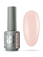 UNO, PEDICURE LINE, 134 Однофазный гель-лак, бежевый с шиммером, 8 г					