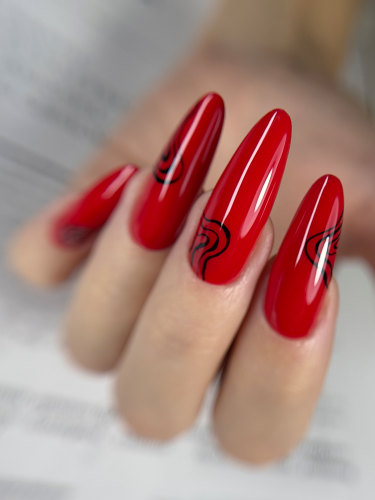 UNO, Гель-лак 047 Маковый красный - Poppy Red, 8 г фото 7