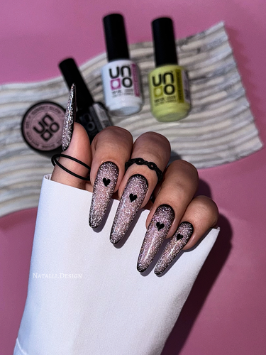 UNO, Моделирующий цветной гель Reflective Shine Builder Gel Sunset Glow, 15 г фото 6