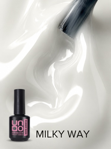 UNO, Гель-лак базовый UNO Rubber Color Base Gel, 12 г Milky Way фото 3