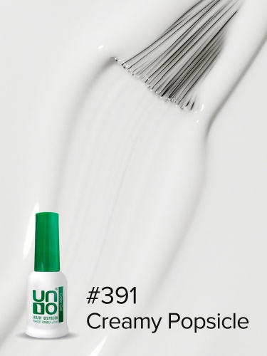 UNO, Гель-лак 391 Сливочное эскимо - Creamy Popsicle, 8 мл фото 4
