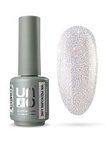 UNO, PEDICURE LINE, 146 Однофазный гель-лак, полупрозрачный с голографическими блестками, 8 г					