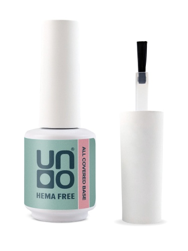 UNO, HEMA FREE, Гель-лак базовый All Covered Base Gel, 10 г Blush фото 3