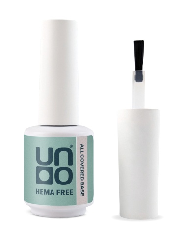 UNO, HEMA FREE, Гель-лак базовый All Covered Base Gel, 10 г Milky  фото 2