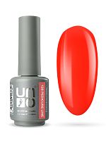 UNO, PEDICURE LINE, 128 Однофазный гель-лак, оранжевый неон, 8 г					