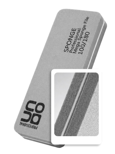 UNO, Шлифовщик Sponge 100/180 грит, серый блок, 10 шт
