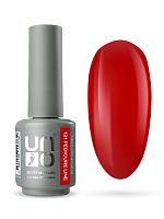 UNO, PEDICURE LINE, 121 Однофазный гель-лак, красный, 8 г					