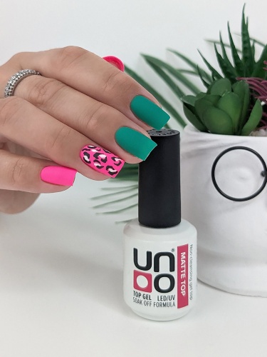 UNO, Верхнее покрытие для гель-лака Matte с бархатным эффектом, 8 г фото 9
