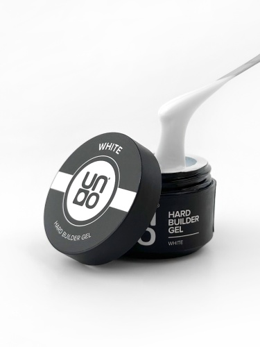 UNO, Моделирующий цветной гель Hard Builder Gel White, 15 г