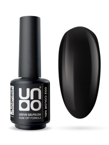 UNO, Гель-лак 002 Черный - Black, 8 г