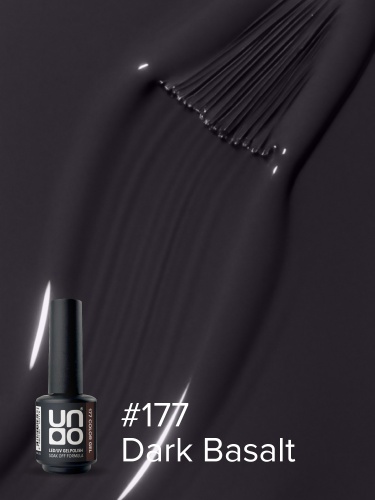 UNO, Гель-лак 177 Темный базальт - Dark Basalt, 8 г фото 4