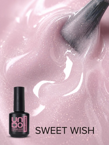 UNO, Гель-лак базовый UNO Rubber Color Base Gel, 12 г Sweet Wish фото 3