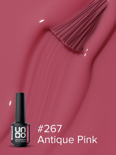 UNO, Гель-лак 267 Античный розовый - Antique Pink, 8 г фото 3
