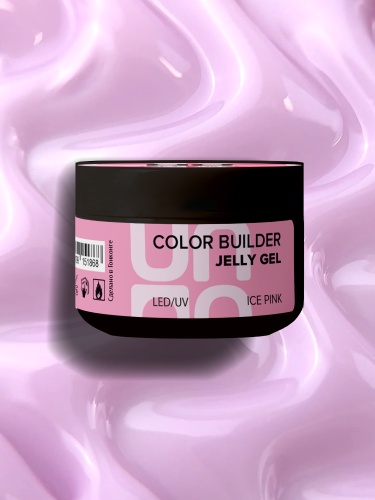 UNO, Моделирующий цветной гель-желе Jelly Gel Ice Pink, 15 г фото 2