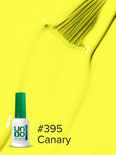 UNO, Гель-лак 395 Канарейка - Canary, 8 мл фото 3