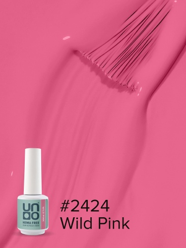 UNO, HEMA FREE, Гель-лак 2424 Дикий розовый - Wild Pink, 10 г фото 3