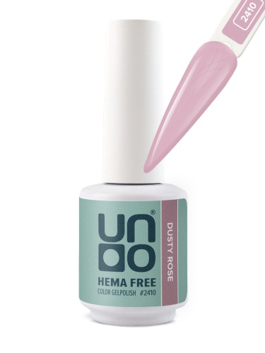 UNO, HEMA FREE, Гель-лак 2410 Пыльная роза - Dusty Rose, 10 г