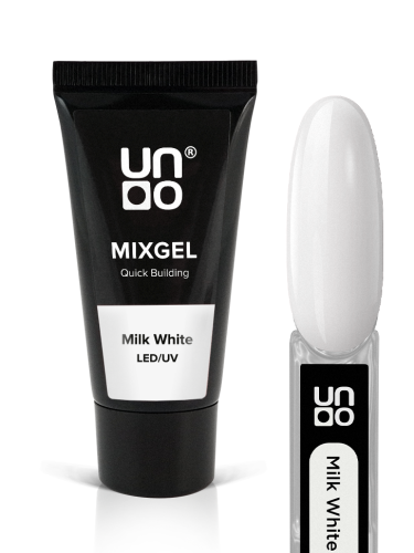 UNO, Полиакриловый гель MIXGEL Milk White, камуфлирующий, туба 30 г