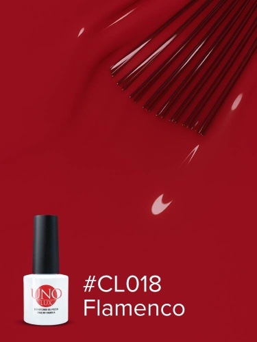UNO LUX, CL018 Гель-лак Flamenco - Фламенко, 8 г фото 5