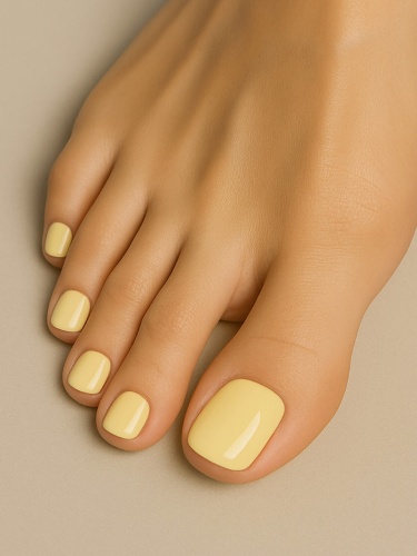 UNO, PEDICURE LINE, 109 Однофазный гель-лак, светло-желтый, 8 г фото 5