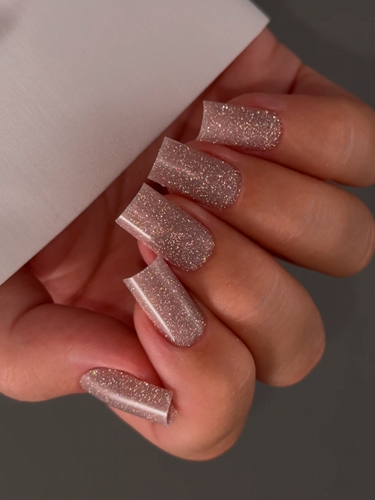 UNO, Моделирующий цветной гель Reflective Shine Builder Gel Sunset Glow, 15 г фото 6