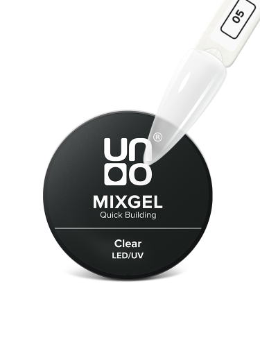 UNO, Полиакриловый гель MIXGEL Clear, прозрачный, шайба 30 г