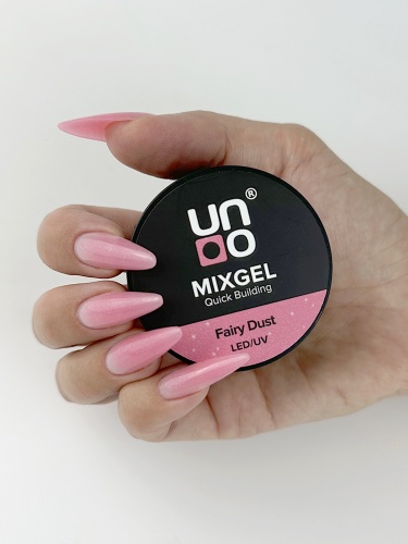 UNO, Полиакриловый гель MIXGEL Fairy Dust, камуфлирующий, туба 30 г фото 4