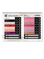 UNO, COLOR GEL POLISH, Стикеры на палитры CASUAL