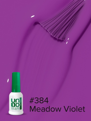 UNO, Гель-лак 384 Луговая фиалка - Meadow Violet, 8 мл фото 4