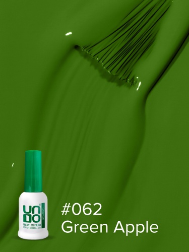 UNO, Гель-лак 062 Зеленое яблоко - Green Apple, 8 мл фото 4