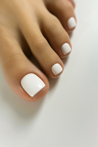 UNO, PEDICURE LINE, 107 Однофазный гель-лак, белый, 8 г фото 2