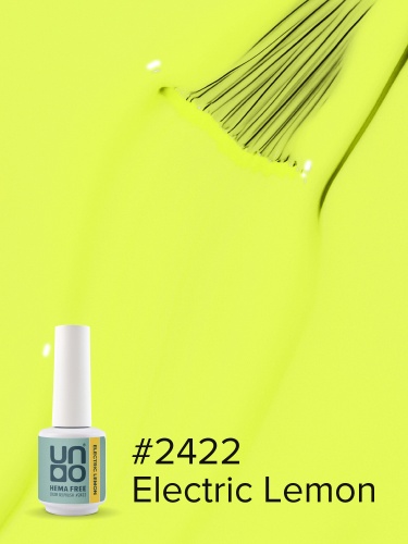 UNO, HEMA FREE, Гель-лак 2422 Электрический лимон - Electric Lemon, 10 г фото 3