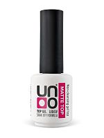 UNO, Верхнее покрытие для гель-лака Matte с бархатным эффектом, 8 г					
