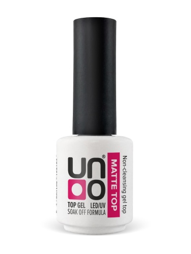 UNO, Верхнее покрытие для гель-лака Matte с бархатным эффектом, 8 г
