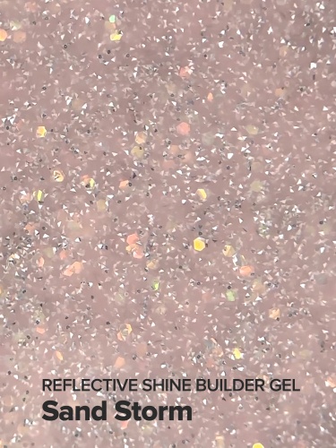 UNO, Моделирующий цветной гель Reflective Shine Builder Gel Sand Storm, 15 г фото 5