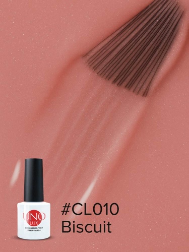 UNO LUX, CL010 Гель-лак Biscuit - Бисквит, 8 г фото 3