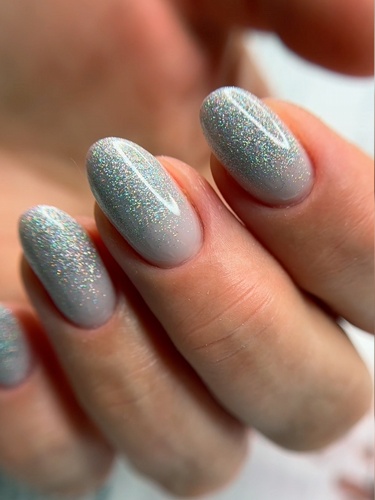 UNO, Гель-лак 109 Серебряная пыль - Silver Dust, 8 г фото 2