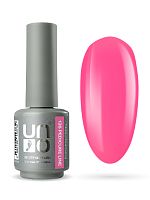 UNO, PEDICURE LINE, 126 Однофазный гель-лак, ярко-розовый, 8 г					