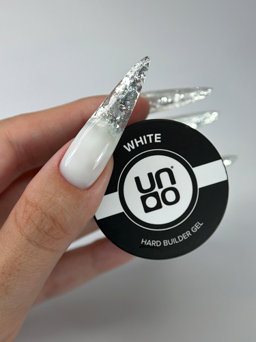 UNO, Моделирующий цветной гель Hard Builder Gel White, 15 г фото 12