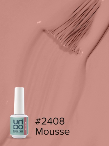 UNO, HEMA FREE, Гель-лак 2408 Мусс - Mousse, 10 г фото 3