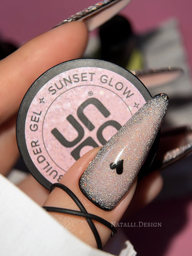 UNO, Моделирующий цветной гель Reflective Shine Builder Gel Sunset Glow, 15 г фото 7