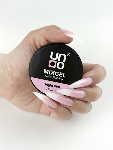 UNO, Полиакриловый гель MIXGEL Ice White, камуфлирующий, шайба 30 г фото 5